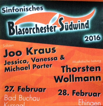 CD "Sinfonisches Blasorchester Südwind 2016"

all music composed & conducted by Thorsten Wollmann